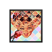 JOAN SEED Illustrations and Posters Framed 18x18" (Boy Edition) Clowns of Temptation Poster