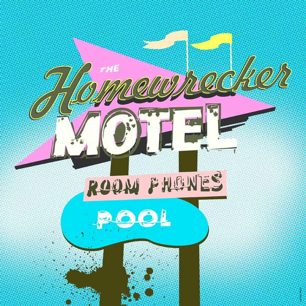 JOAN SEED Illustrations and Posters Poster 52x52" Homewrecker Motel Poster