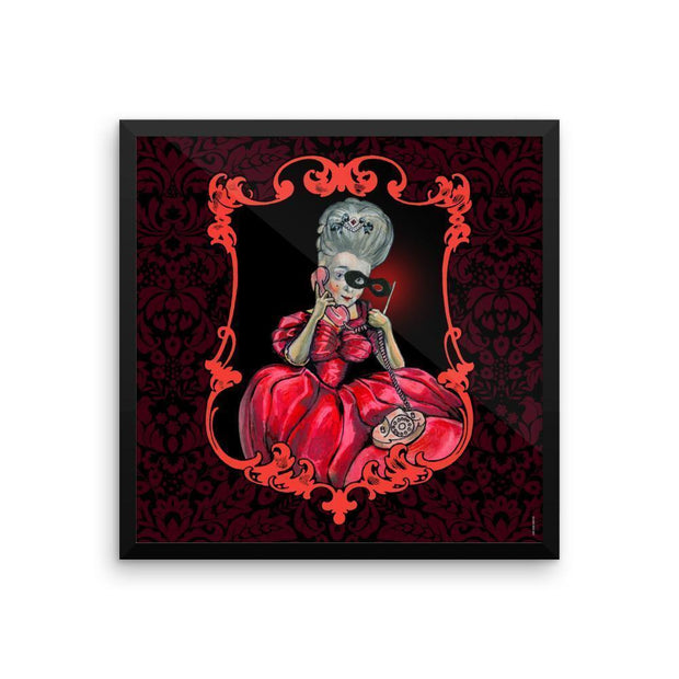 JOAN SEED Illustrations and Posters Framed 18x18" The Countess Calling The Devil Poster