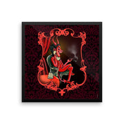 JOAN SEED Illustrations and Posters Framed 18x18" (Devil Edition) The Countess Calling The Devil Poster