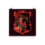 JOAN SEED Illustrations and Posters Poster 18x18" (Devil Edition) The Countess Calling The Devil Poster