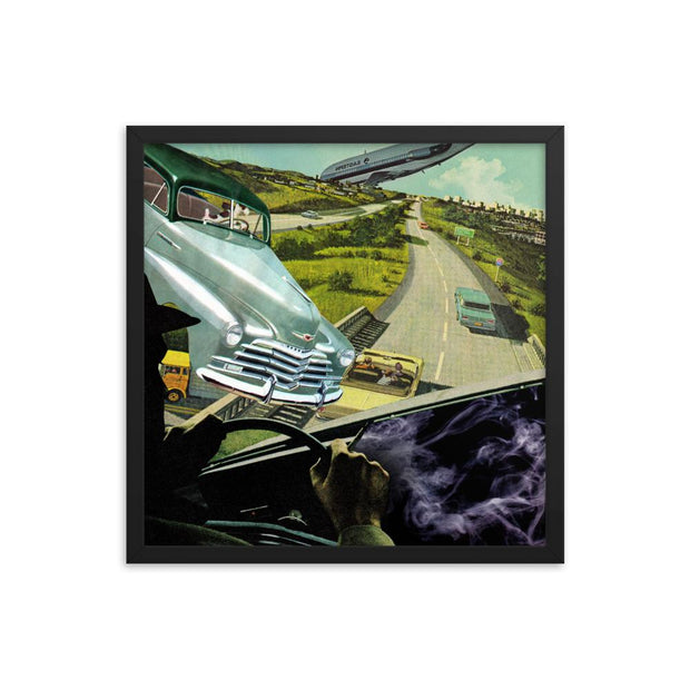JOAN SEED Illustrations and Posters Time Slip Over Interstate 420 Poster