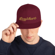 JOAN SEED Maroon Lazy Whore Embroidered Snapback Cap