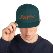 JOAN SEED Spruce Let's Be Superficial Embroidered Snapback Cap