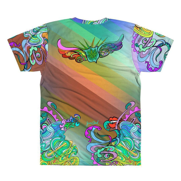 JOAN SEED Men’s art fashion Cannabis Airlines Men’s Print T-Shirt