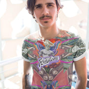 JOAN SEED Men’s art fashion Random Intercourse Men’s Print T-Shirt
