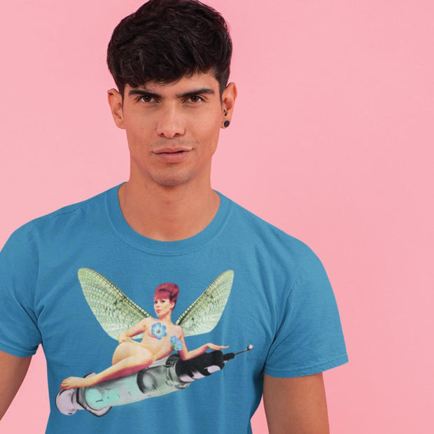 JOAN SEED Men’s fashion Botox Fairy Men's Essential Fit Crew Neck T-Shirt