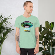 JOAN SEED Men’s fashion Cadillac Abduction Men's Essential Fit Crew Neck T-Shirt