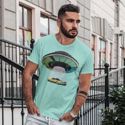 JOAN SEED Men’s fashion Cadillac Abduction Men's Essential Fit Crew Neck T-Shirt