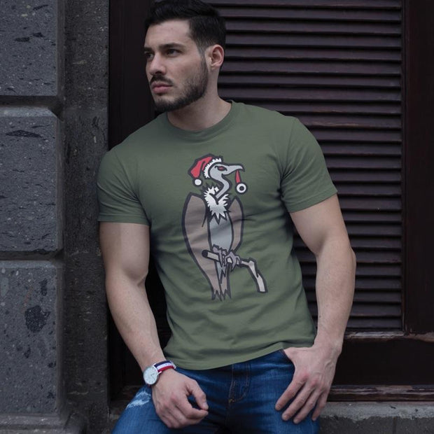 JOAN SEED Men’s fashion Christmas Vulture Men's Essential Fit Crew Neck T-Shirt