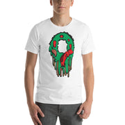 JOAN SEED Men’s fashion White / S Christmas Wreath Meltdown Men's Essential Fit Crew Neck T-Shirt
