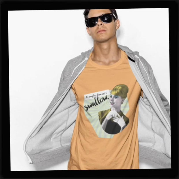 JOAN SEED Men’s fashion Google Men's Essential Fit Crew Neck T-Shirt