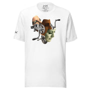 JOAN SEED White / S Multiple Mask Machine Unisex Essential Fit Crew Neck T-Shirt