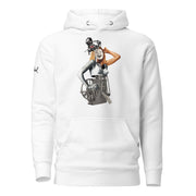 JOAN SEED Outerwear White / S Automaton Doll Unisex Midweight Hoodie