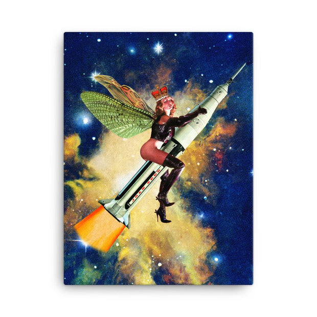 JOAN SEED Posters, Prints, & Visual Artwork Canvas 18×24" Rocket Fairy Poster (Canvas available)