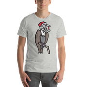 JOAN SEED Shirts & Tops Athletic Heather / S Christmas Vulture Men's Essential Fit Crew Neck T-Shirt