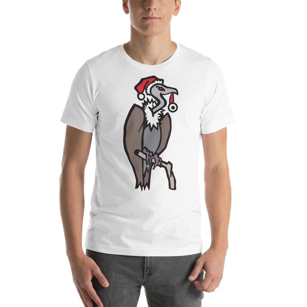 JOAN SEED Shirts & Tops White / S Christmas Vulture Men's Essential Fit Crew Neck T-Shirt