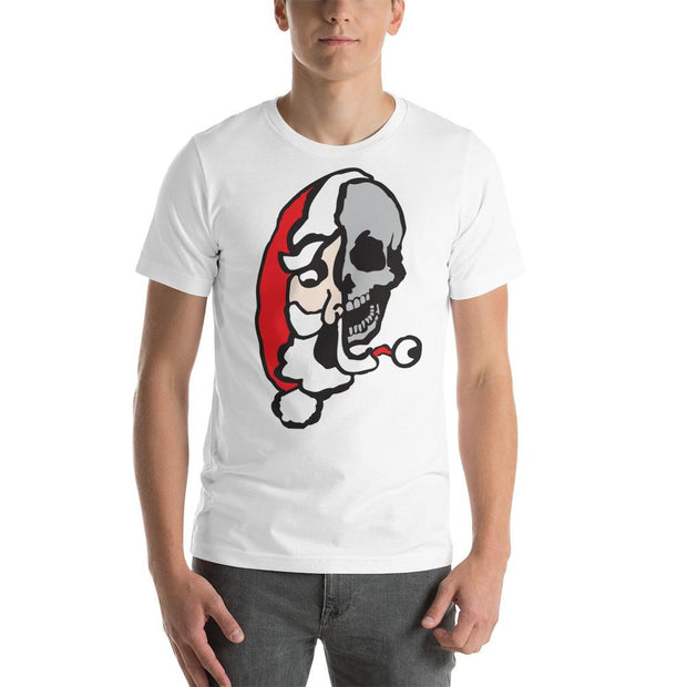 JOAN SEED Shirts & Tops White / S Dark Santa Men's Essential Fit Crew Neck T-Shirt