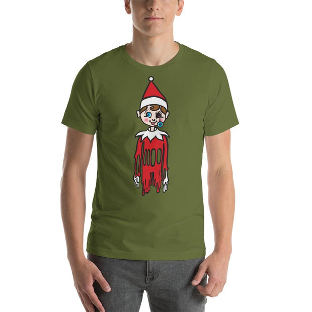 JOAN SEED Shirts & Tops Olive / S Elf Meltdown Men's Essential Fit Crew Neck T-Shirt