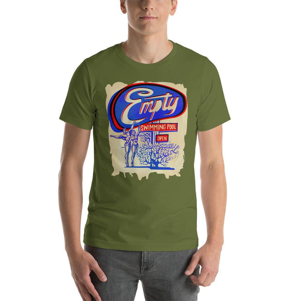 JOAN SEED Shirts & Tops Olive / S Empty Swimming Pool Men's Essential Fit Crew Neck T-Shirt