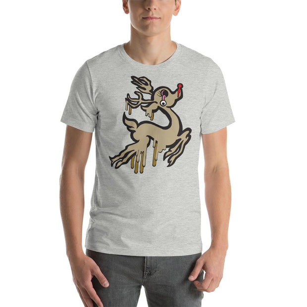 JOAN SEED Shirts & Tops Athletic Heather / S Rudolf Meltdown Men's Essential Fit Crew Neck T-Shirt