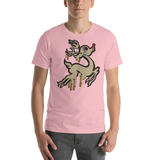 JOAN SEED Shirts & Tops Pink / S Rudolf Meltdown Men's Essential Fit Crew Neck T-Shirt