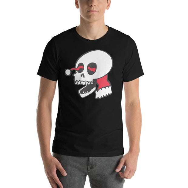 JOAN SEED Shirts & Tops Black / S Santa Skull Men's Essential Fit Crew Neck T-Shirt