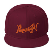 JOAN SEED Sports Products Burgundy Purple Kush Embroidered Snapback Cap
