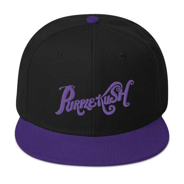 JOAN SEED Sports Products Purple / Black Purple Kush Embroidered Snapback Cap