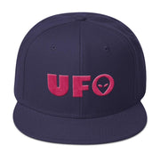 JOAN SEED Sports Products PINK / Navy Ufo Embroidered Snapback Cap