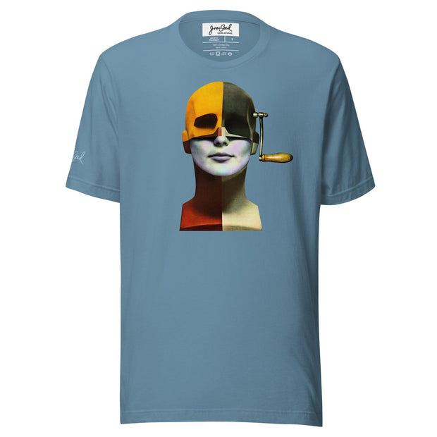 JOAN SEED Steel Blue / S Wind Up Toy Unisex Essential Fit Crew Neck T-Shirt